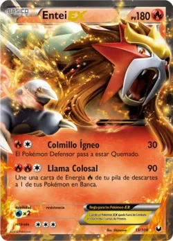 Entei-EX #13/108 · Pokémon