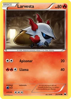 Larvesta #20/108 · Pokémon