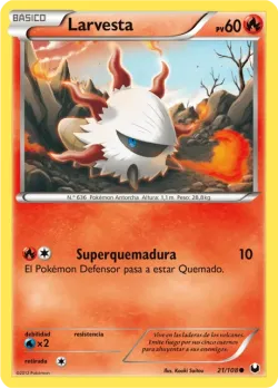 Larvesta #21/108 · Pokémon