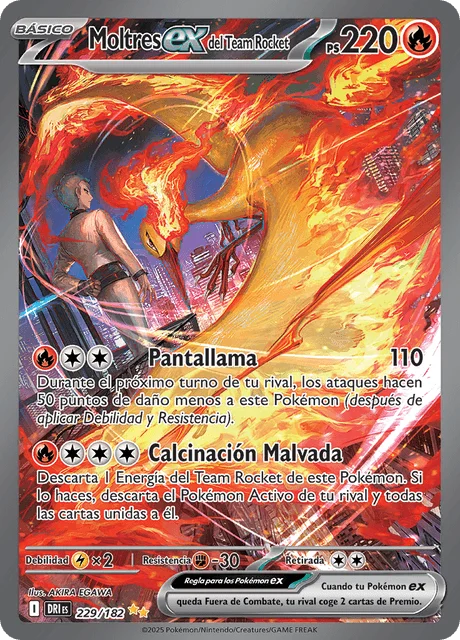 Team Rocket's Moltres ex 「DRI 229」「ES」