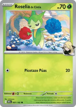 Cynthia's Roselia #007/182 · Pokémon
