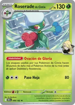 Cynthia's Roserade #008/182 · Pokémon