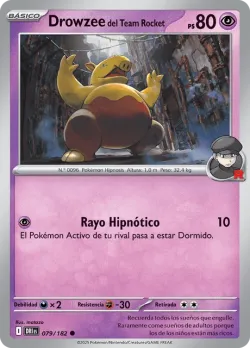 Team Rocket's Drowzee #079/182 · Pokémon