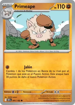 Primeape #091/182 · Pokémon