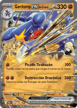 Cynthia's Garchomp ex #104/182 · Pokémon