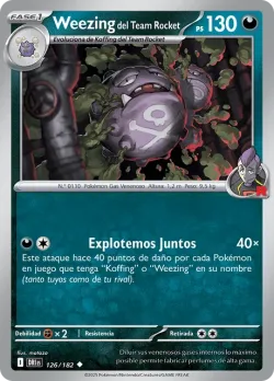 Team Rocket's Weezing #126/182 · Pokémon