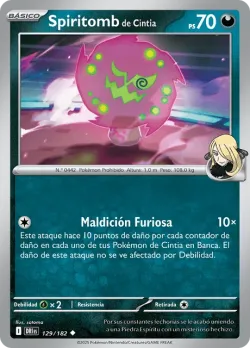 Cynthia's Spiritomb #129/182 · Pokémon