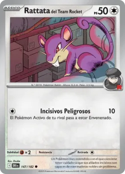 Team Rocket's Rattata #147/182 · Pokémon