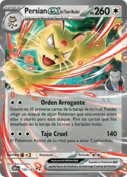 Team Rocket's Persian ex #150/182 · Pokémon