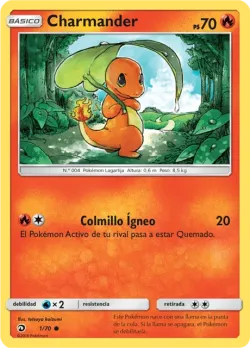 Charmander #1/70 · Pokémon
