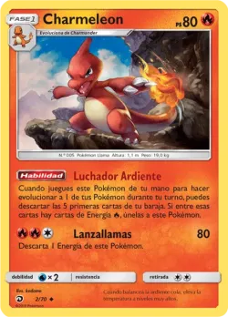 Charmeleon #2/70 · Pokémon