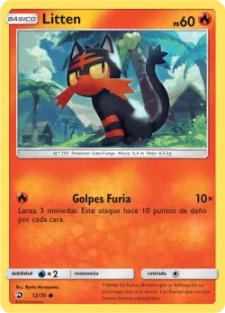 Litten #12/70 · Pokémon