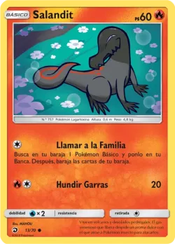Salandit #13/70 · Pokémon