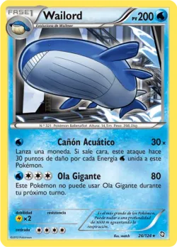 Wailord #26/124 · Pokémon