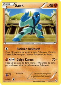 Sawk #69/124 · Pokémon