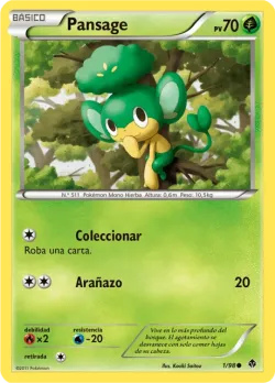 Pansage #1/98 · Pokémon