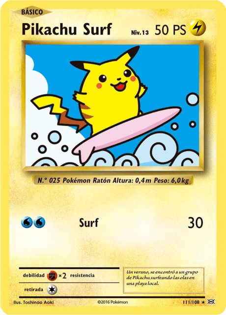 Surfing Pikachu 「EVO 111」「ES」