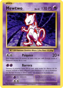 Mewtwo #51/108 · Pokémon