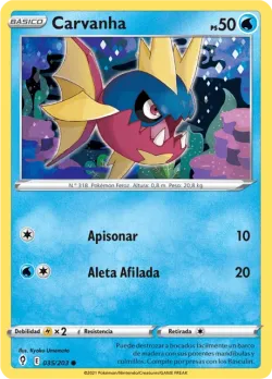 Carvanha #035/203 · Pokémon