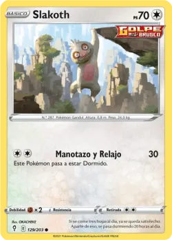 Slakoth #129/203 · Pokémon