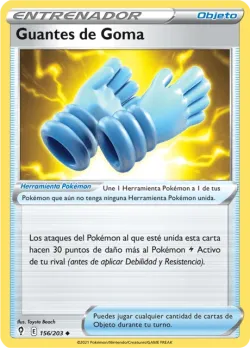 Rubber Gloves #156/203 · Pokémon