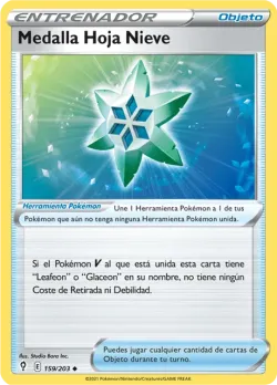 Snow Leaf Badge #159/203 · Pokémon