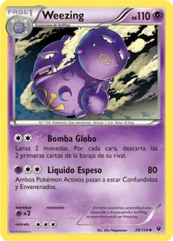 Weezing #28/124 · Pokémon