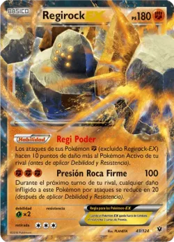 Regirock-EX #43/124 · Pokémon