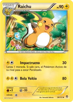 Raichu #28/111 · Pokémon