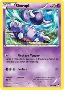Skorupi #38/111 · Pokémon