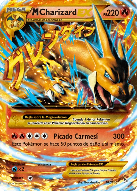 M Charizard-EX 「FLF 107」「ES」