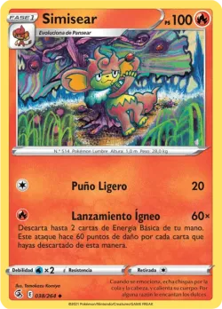 Simisear #038/264 · Pokémon