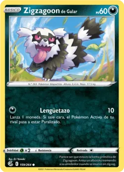 Galarian Zigzagoon #159/264 · Pokémon
