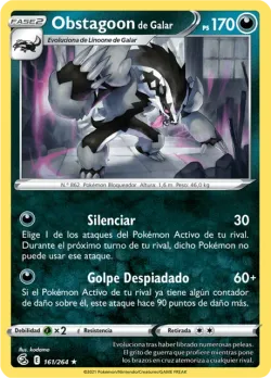 Galarian Obstagoon #161/264 · Pokémon