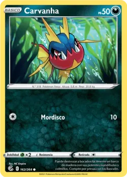 Carvanha #162/264 · Pokémon