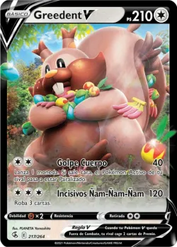 Greedent V #217/264 · Pokémon