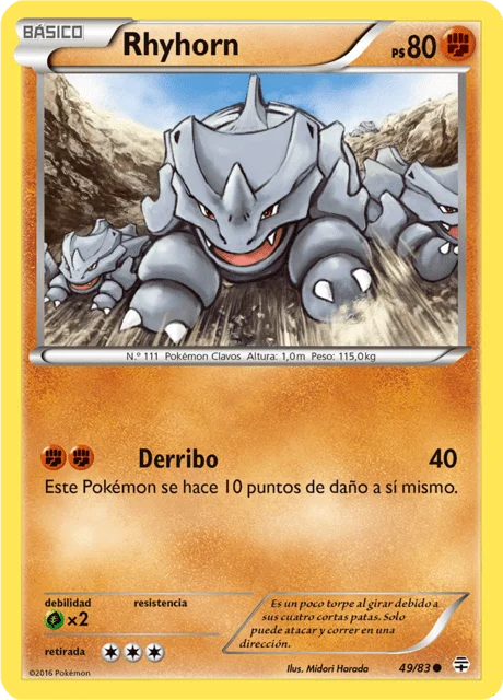 Rhyhorn 「GEN 049」「ES」