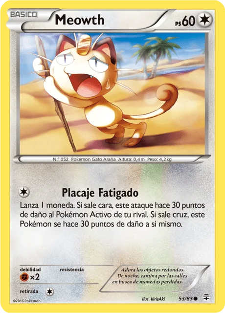 Meowth 「GEN 053」「ES」