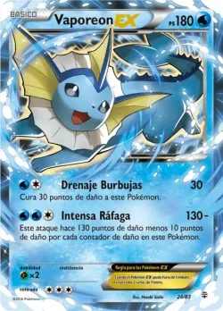 Vaporeon-EX #24/83 · Pokémon
