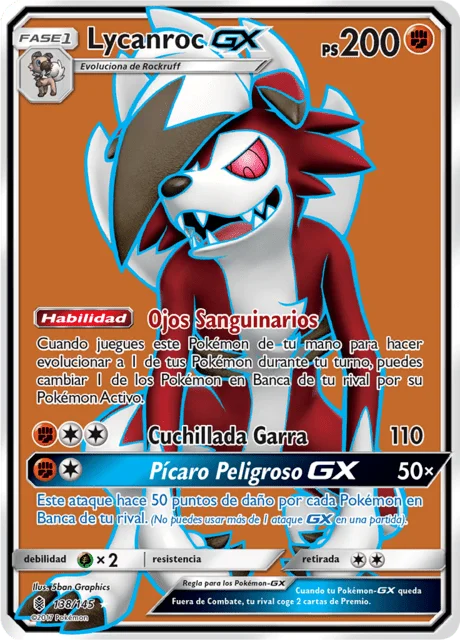 Lycanroc-GX 「GRI 138」「ES」