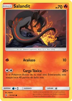 Salandit #15/145 · Pokémon