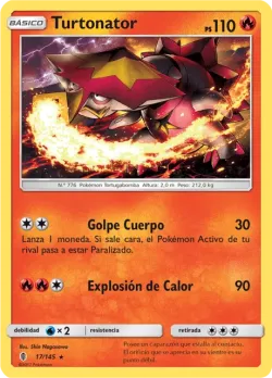 Turtonator #17/145 · Pokémon