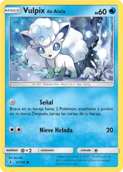 Alolan Vulpix #21/145 · Pokémon