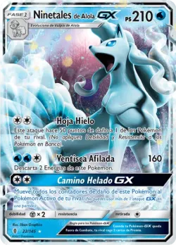 Alolan Ninetales-GX #22/145 · Pokémon