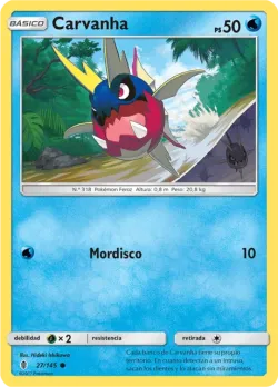 Carvanha #27/145 · Pokémon