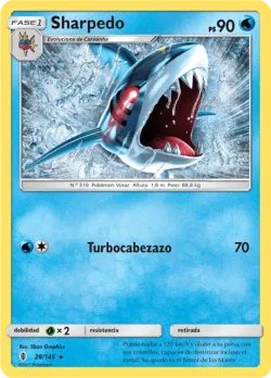 Sharpedo #28/145 · Pokémon