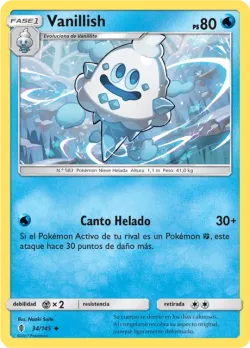 Vanillish #34/145 · Pokémon