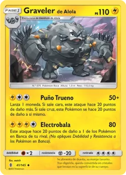 Alolan Graveler #41/145 · Pokémon