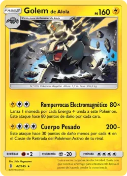 Alolan Golem #42/145 · Pokémon