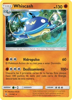 Whiscash #71/145 · Pokémon